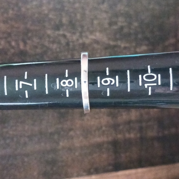 Silver Rhinestone Four Prong Setting Ring - Picture 9 of 11